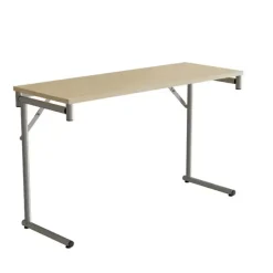 Klap bord Silhuett 1200x450mm,Birk laminat og alugråt stel