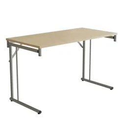 Klap bord Silhuett 1200x600mm,Birk laminat og alugråt stel