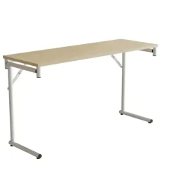 Klapbord Silhuett 1300x450mm,Birk laminat og hvidt stel