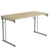 Klapbord Silhuett 1300x600mm,Birk laminat og krom stel