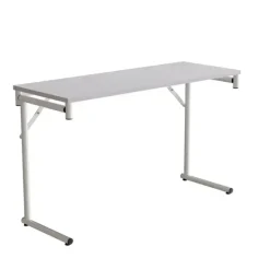 Klap-bord Silhuett 1200x450mm,Grå laminat og hvidt stel