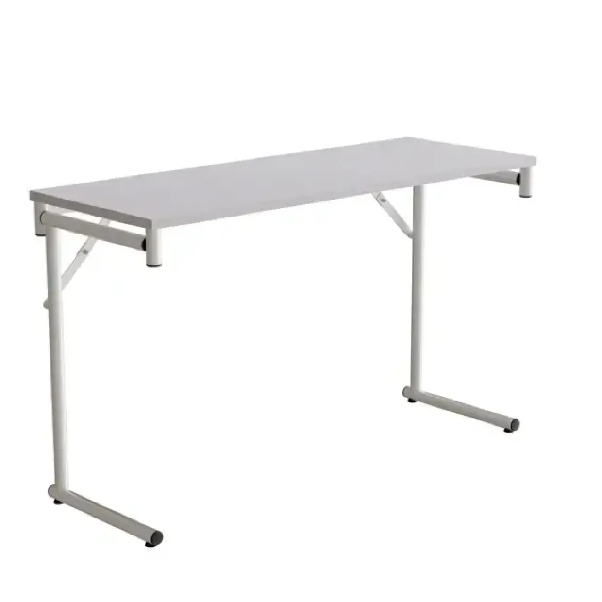 Klap-bord Silhuett 1200x450mm,Grå laminat og hvidt stel