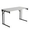 Klapbord Silhuett 1300x450mm,Hvid laminat og hvidt stel