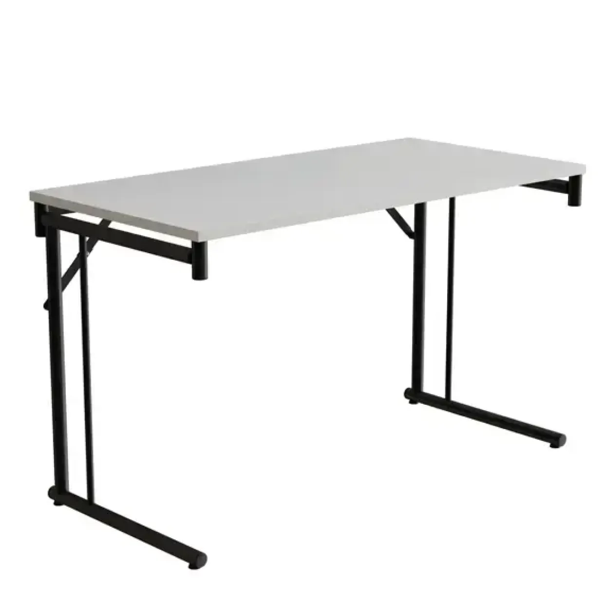 Klapbord Silhuett 1300x450mm,Hvid laminat og hvidt stel