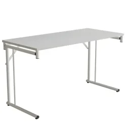 Klap-bord Silhuett 1200x450mm,Hvid laminat og krom stel