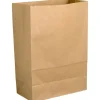 Klodsbundspose 20x10x30 cm 6 L 70 g/m2 brun papir uden hank med sidefals - 500 stk