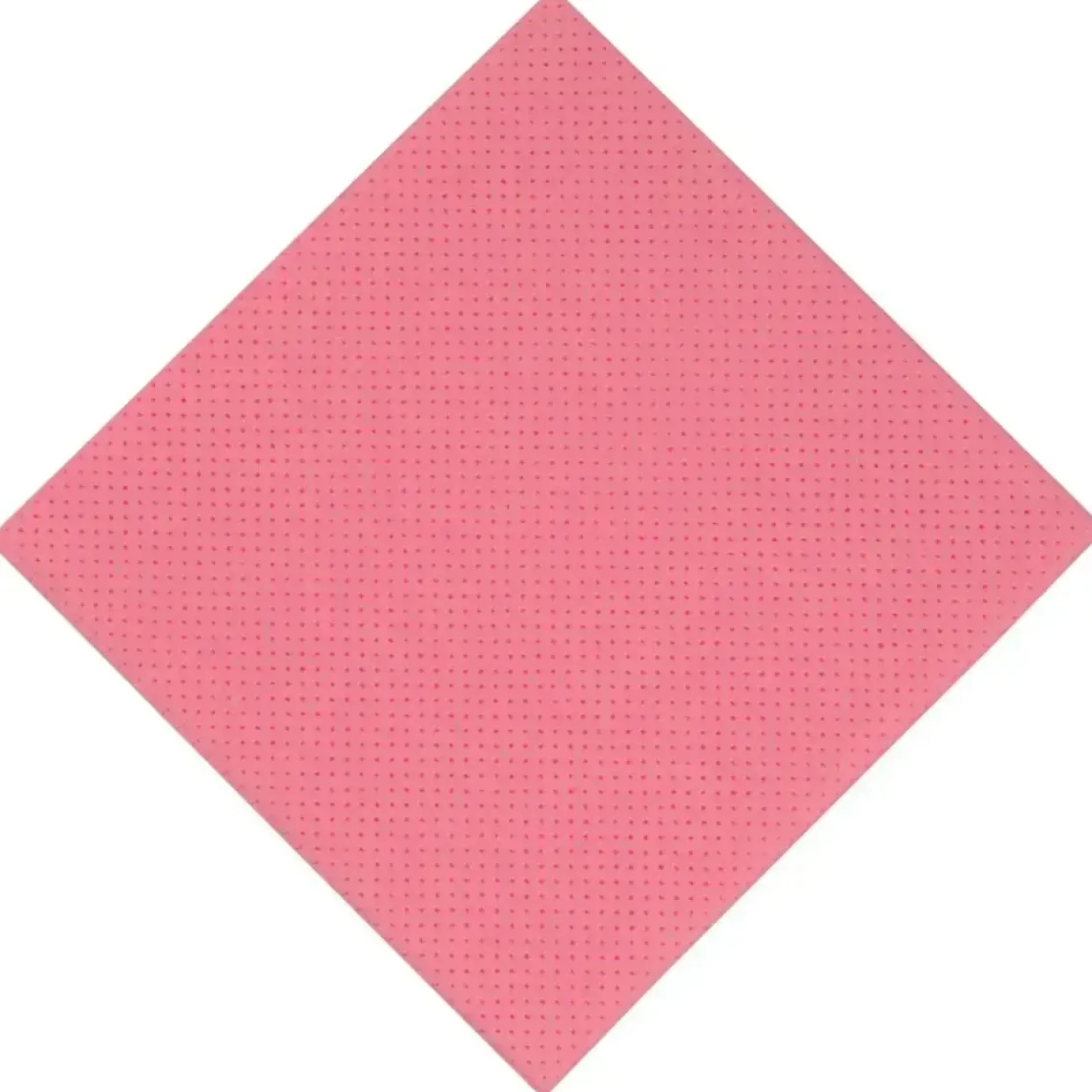 Klud 38x38cm rød PLA viskose perforeret uden mikroplast - 100 stk