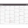Kæmpekalender(i paprør) 2x6 mdr. væg - Moderne - 70x100 cm - Papir - 2027 - Mayland - 27064200