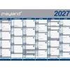 Kæmpekalender(i plastpose) 2x6 mdr. væg - 70x100 cm - Papir - 2027 - Mayland - 27064100