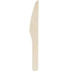 Kniv Verive L165mm Voksbehandlet Træ Natur - 50 ps x 100 stk/krt