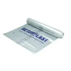 Knudesæk 200liter B850xL1600mm 56my Returplast Transparent - 10 Rl x 10 Stk/krt