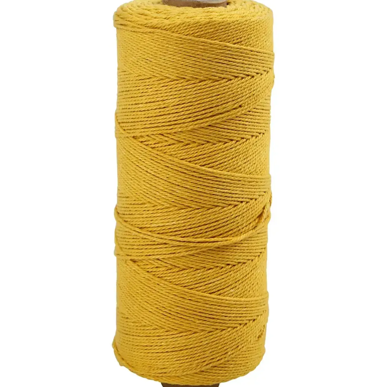 Knyttegarn, L: 315 m, tykkelse 1 mm, Tynd kvalitet 12/12, gul, 220 g/ 1 ngl.