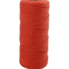 Knyttegarn, L: 315 m, tykkelse 1 mm, Tynd kvalitet 12/12, orange, 220 g/ 1 ngl.