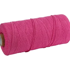 Knyttegarn, L: 315 m, tykkelse 1 mm, Tynd kvalitet 12/12, pink, 220 g/ 1 ngl.