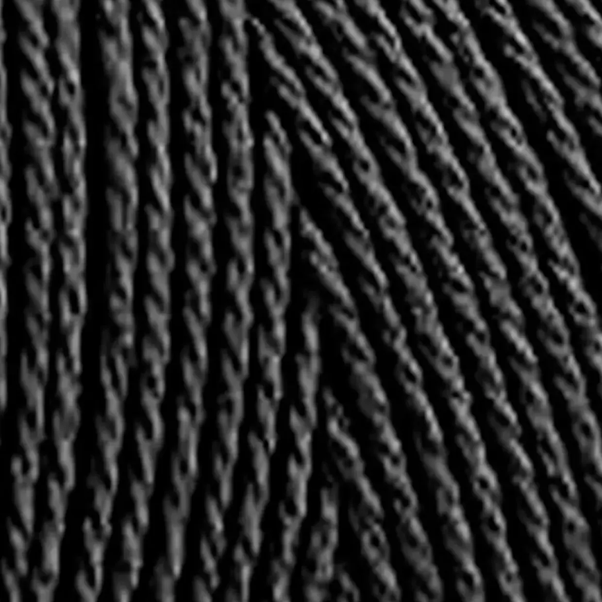 Knyttegarn - Sort - 1 mm - 320 m - 250 g