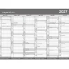 Kontorkalender væg - Basic - A3 - Grå - 2027 - Mayland - 27268500