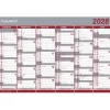 Kontorkalender væg - Dobbelt halvårskalender - 439x290mm - 2028 - Mayland - 28063000