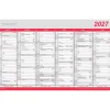 Kontorkalender væg - Stor m/flagdage - 388x239mm - 2027 - Mayland - 27055000