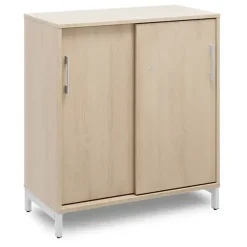 Kontorskab DNA, 800x890 mm, Eg/Alugrå 2A4