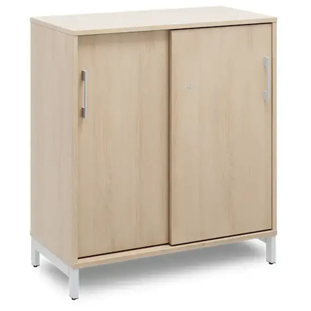 Kontorskab DNA, 800x890 mm, Eg/Alugrå 2A4