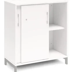 Kontorskab DNA, 800x890 mm, Hvid/Alugrå 2A4