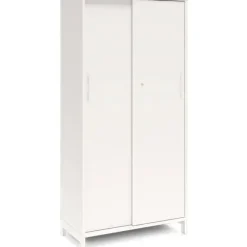 Kontorskab DNA, 800x1660 mm, Hvid/Hvid, skydedør 4A4