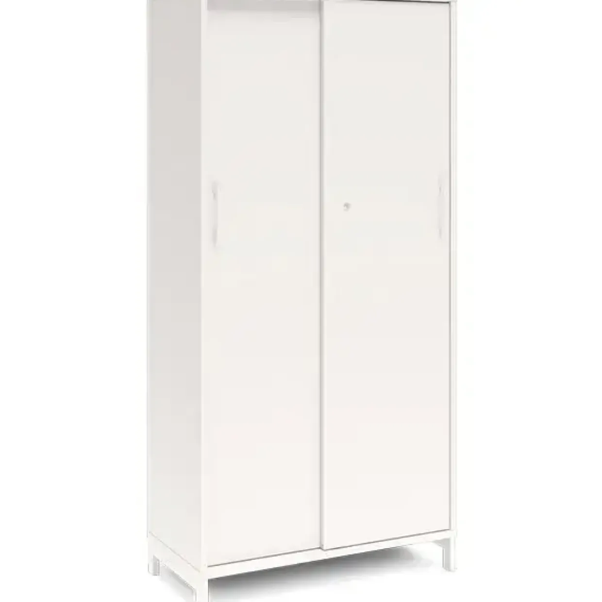 Kontorskab DNA, 800x1660 mm, Hvid/Hvid, skydedør 4A4