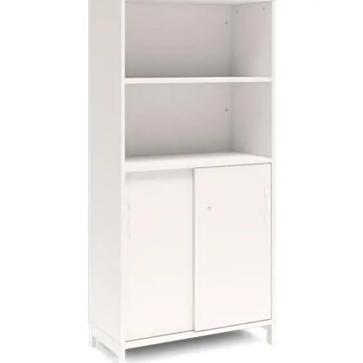 Kontorskab DNA, 800x1660 mm, Hvid/Hvid, skydedør 4A4