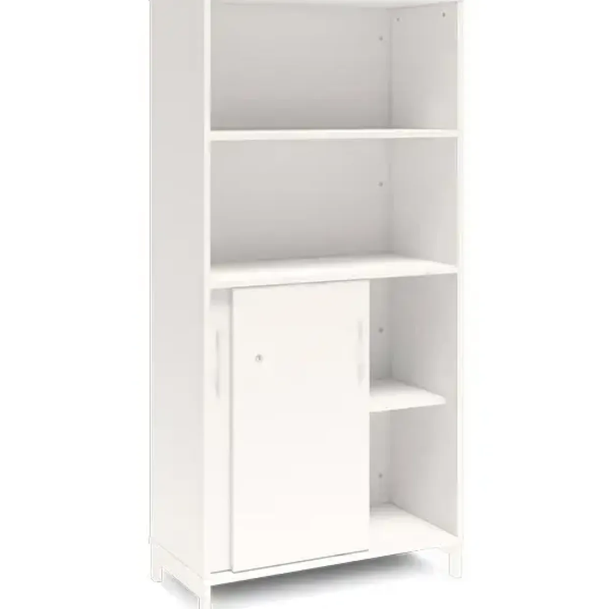 Kontorskab DNA, 800x1660 mm, Hvid/Hvid, skydedør 4A4