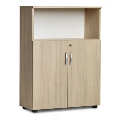 Kontorskab Ekoflex 800x1090 mm, Eg med lave døre