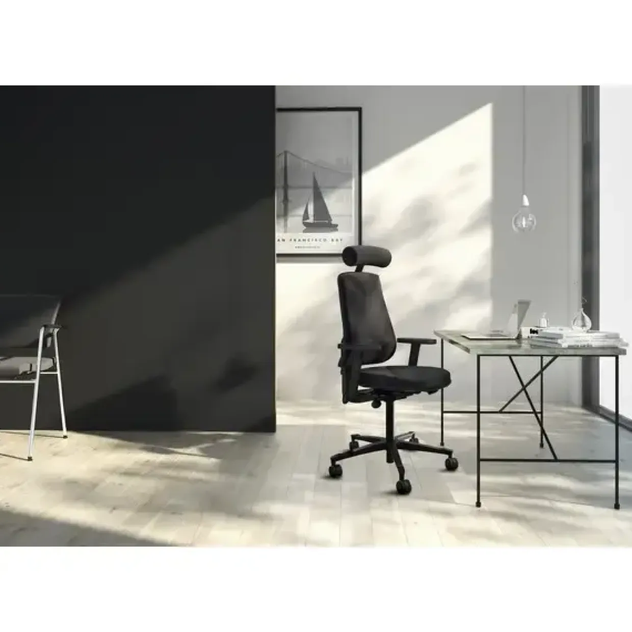 Kontorstol Höganäs +381 Sort