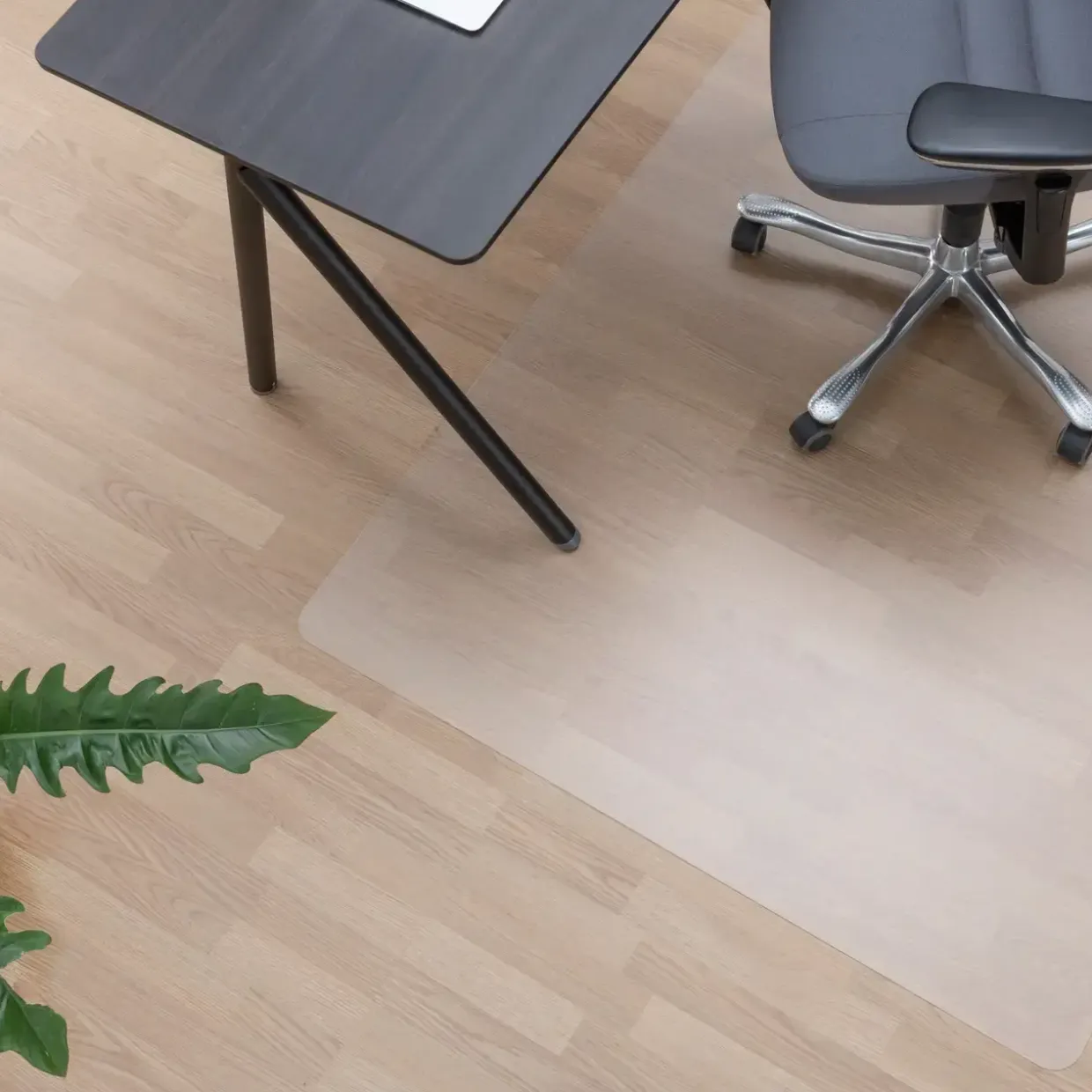 Kontorstol underlag - Matting - Klar - 120 x 150 cm - Uden pigge - Premium