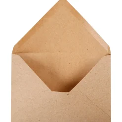 Konvolutter - Natur C6 11,5x16cm - 50 stk - Brun
