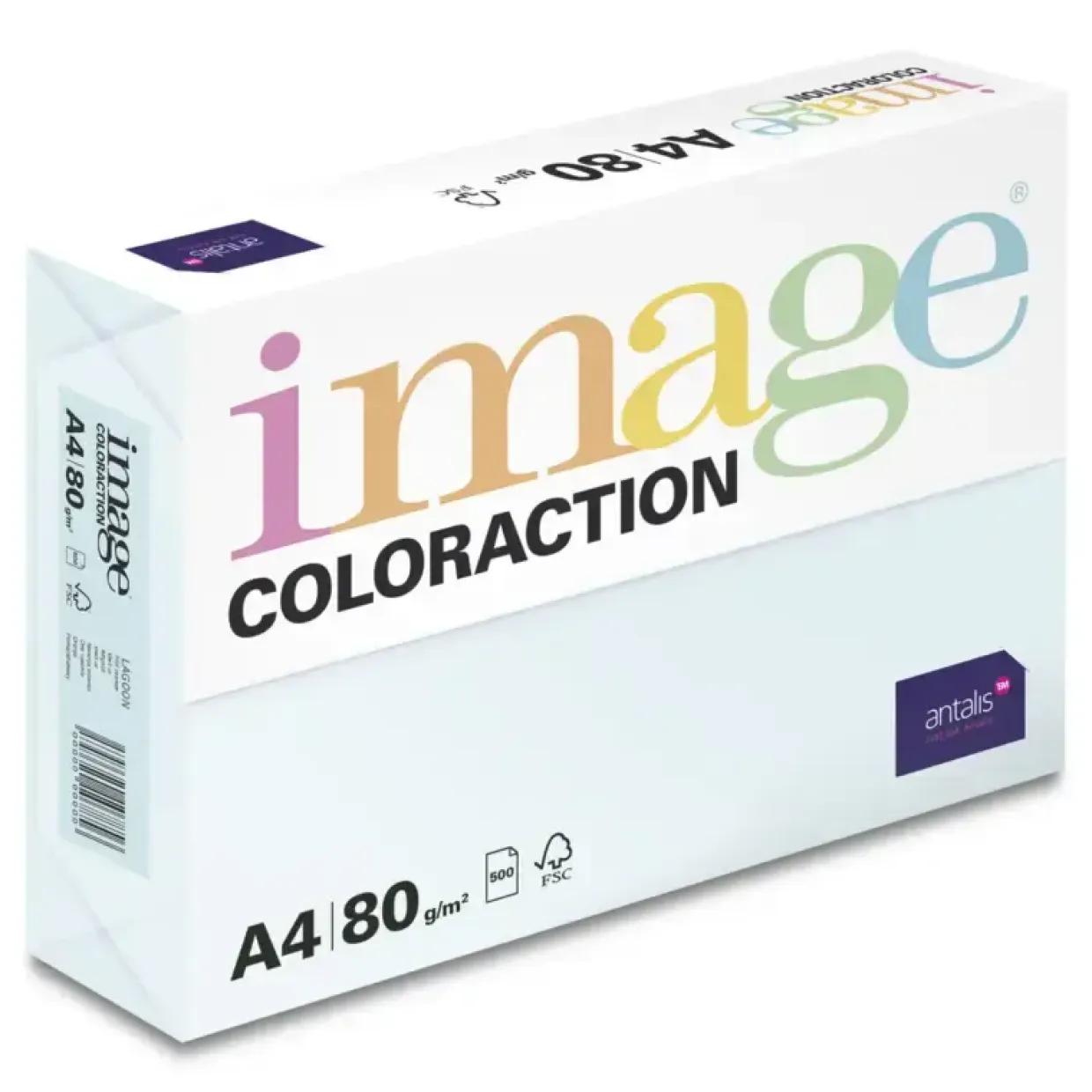 Kopipapir Image Coloraction A4 80g Lagoon Pale Blue 500ark/pkt