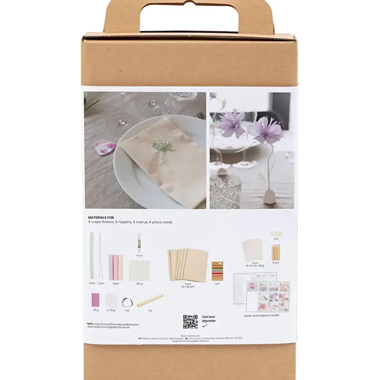 Kreakasse DIY Kit Bordpynt pastelfarver