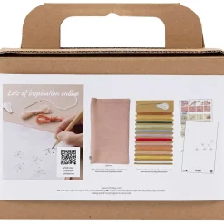 Kreakasse DIY Kit Broderi Clutch støvet rosa - 1 pakke