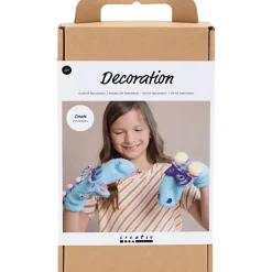 Kreakasse DIY Kit Dekoration Strømpedukke monster ass. farver
