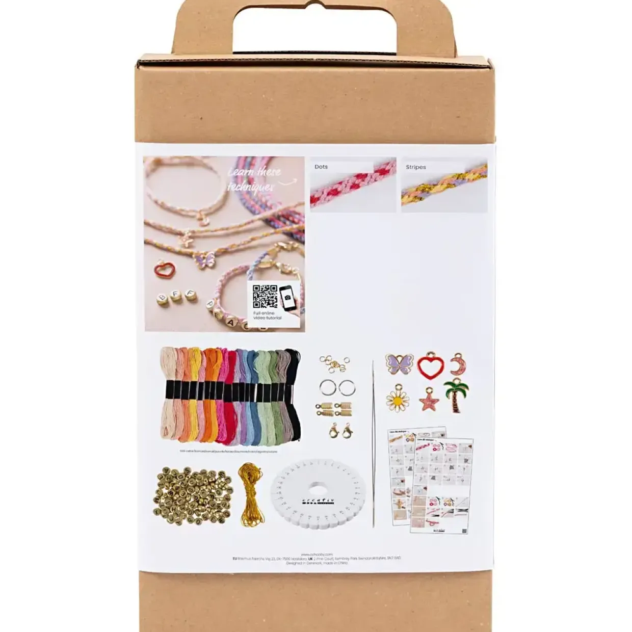 Kreakasse DIY Kit Kumihimo Venskabsarmbånd - 1 pakke