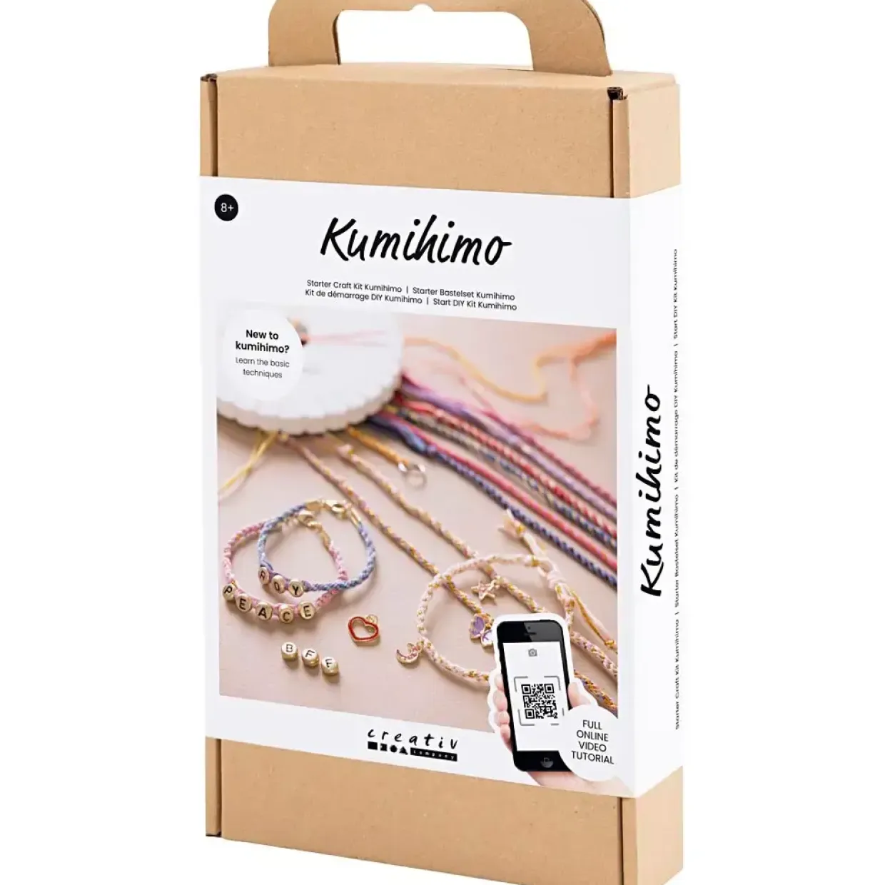 Kreakasse DIY Kit Kumihimo Venskabsarmbånd - 1 pakke