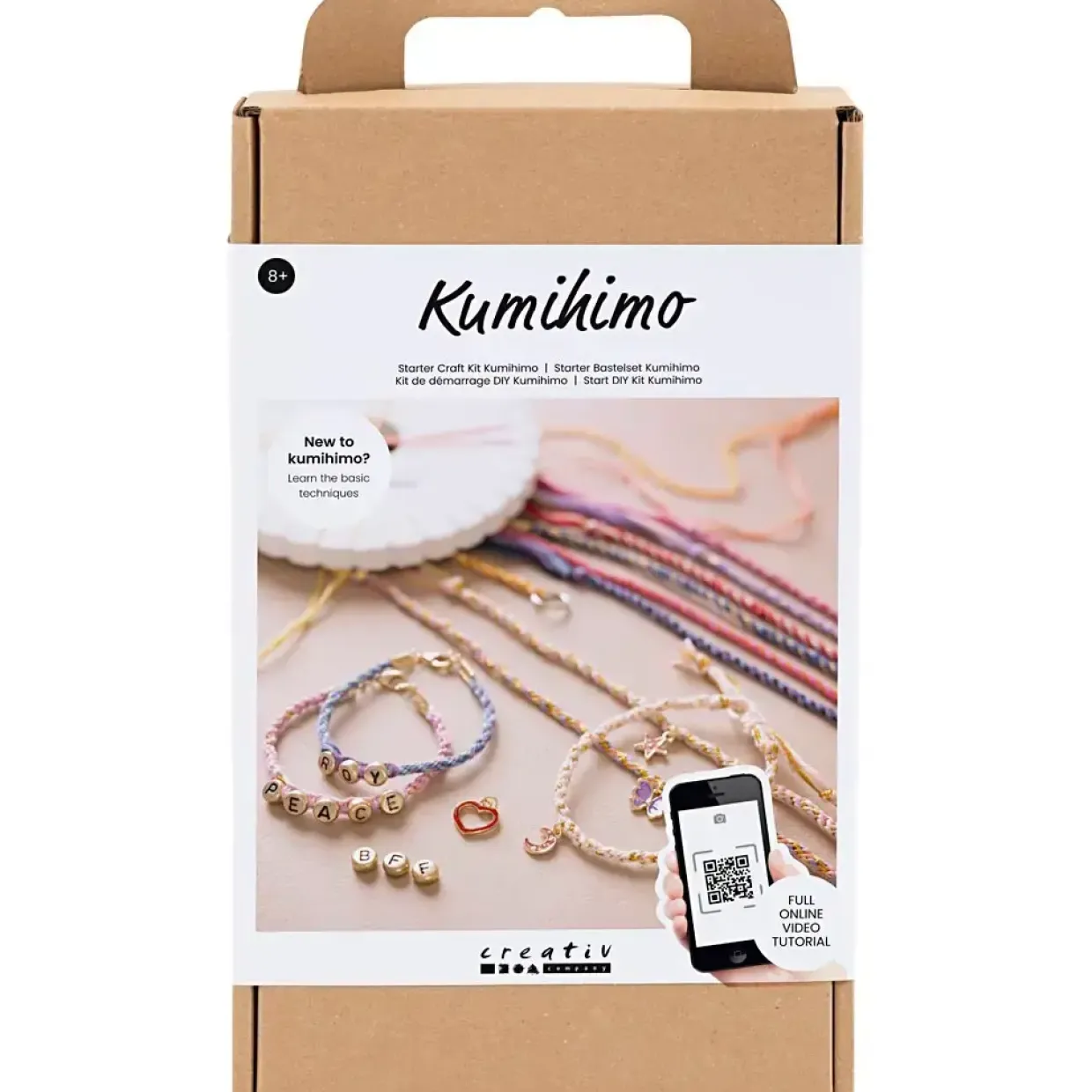 Kreakasse DIY Kit Kumihimo Venskabsarmbånd - 1 pakke