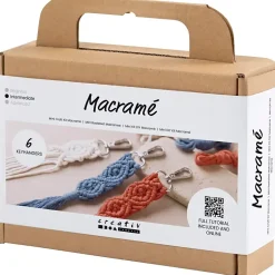 Kreakasse DIY Kit Macramé Nøglering