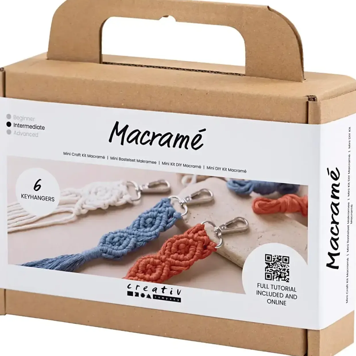 Kreakasse DIY Kit Macramé Nøglering