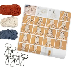 Kreakasse DIY Kit Macramé Nøglering