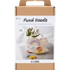 Kreakasse DIY Kit Punch Needle Mulepose pastelfarver