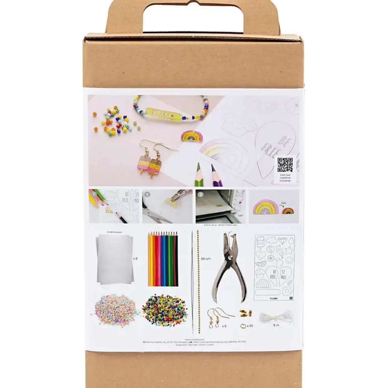 Kreakasse DIY Mix Krympeplast Smykker - 1 pakke