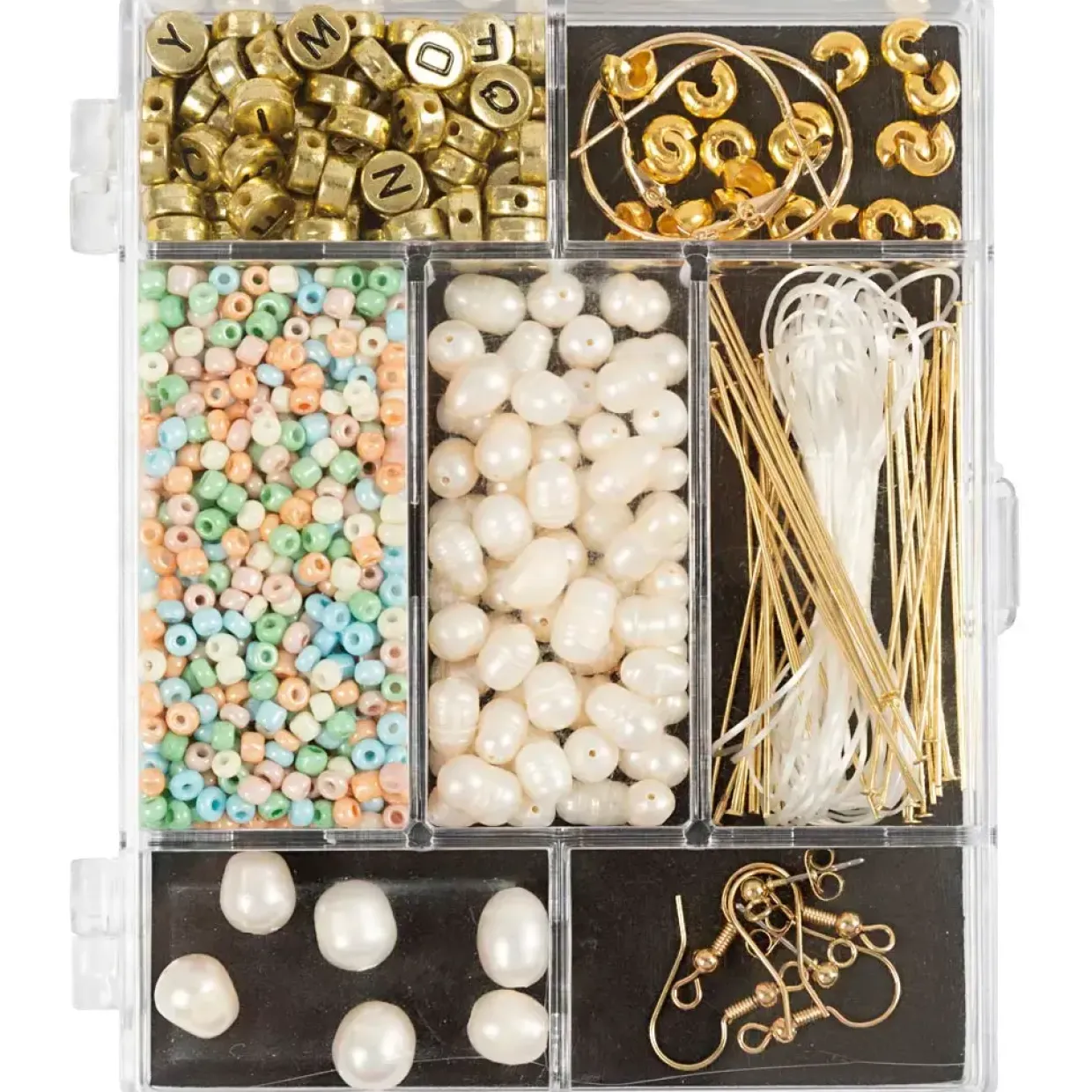 Kreakasse DIY Mix Smykker Ferskvandsperler douche farver