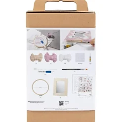 Kreaksse DIY Kit Punch Needle Spejl pastelfarver