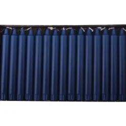 Kronelys, 20cm, Ø2,3cm, mørkeblå, 8 timer, 100% stearin - 150 stk