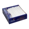 Kronelys - stearin - 25 cm - hvid - 30 stk