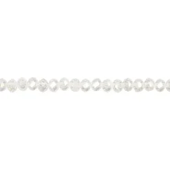 Krystalperler, str. 3x4 mm, hulstr. 0,8 mm, krystal, 100stk.